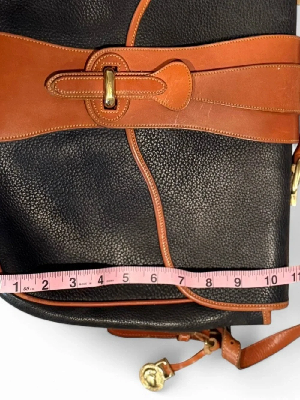 Vintage Dooney & Bourke All-Weather Leather Briefcase /Messenger - fits laptop